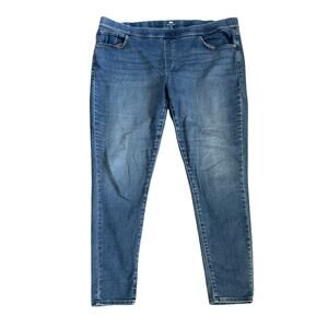 Levi's Shaping Legging Pull On Jeans Womens Plus Size 24W M  Light Wash